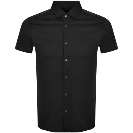 Emporio Armani Logo Short Sleeve Shirt Black | Mainline Menswear United  States
